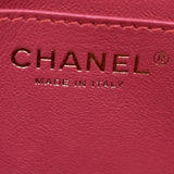 CHANEL Rectangular Flap Mini Quilted Chevron Leather Shoulder Bag Red