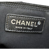 CHANEL Grand Shopping Patent Leather GST Tote Bag Black