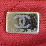 CHANEL 22 Mini Chain Shiny Calfskin Leather Shoulder Bag Red