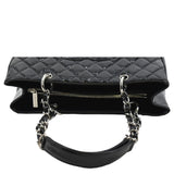 CHANEL Grand Shopping Patent Leather GST Tote Bag Black