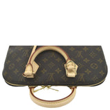 LOUIS VUITTON Alma PM Monogram Canvas Satchel Bag Brown