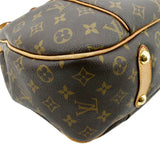 LOUIS VUITTON Galliera PM Monogram Canvas Hobo Shoulder Bag Brown