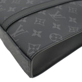 LOUIS VUITTON Sac Plat Monogram Eclipse Tote Shoulder Bag Black