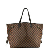 LOUIS VUITTON Neverfull GM Damier Ebene Tote Shoulder Bag Brown