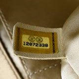 CHANEL East West Satin Single Flap Shoulder Bag Gold