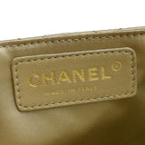 CHANEL East West Satin Single Flap Shoulder Bag Gold