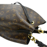 LOUIS VUITTON Neonoe Monogram Canvas Shoulder Bag Black