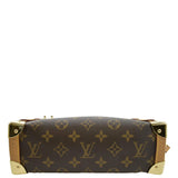 LOUIS VUITTON Side Trunk Monogram Canvas Crossbody Bag Brown