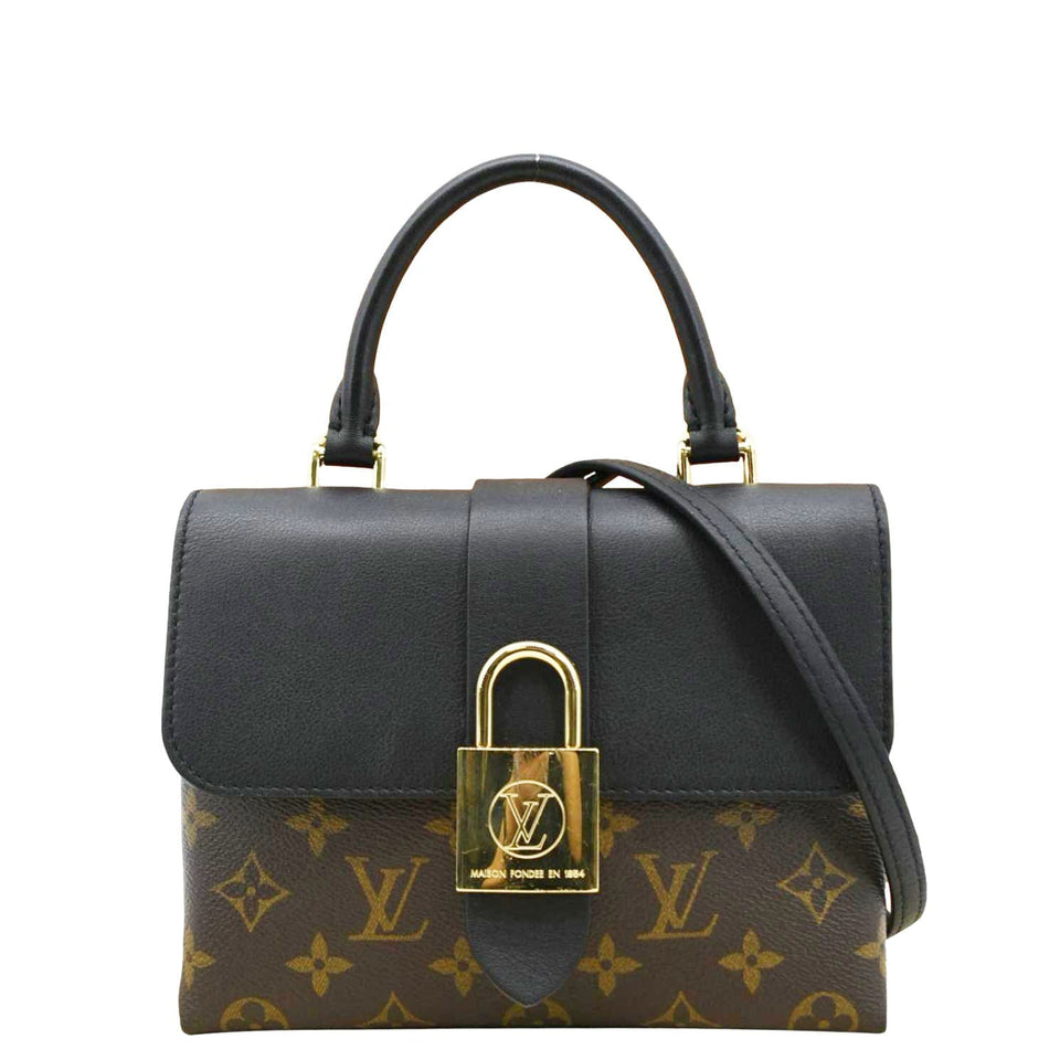 LOUIS VUITTON Locky BB Monogram Canvas Shoulder Bag Brown
