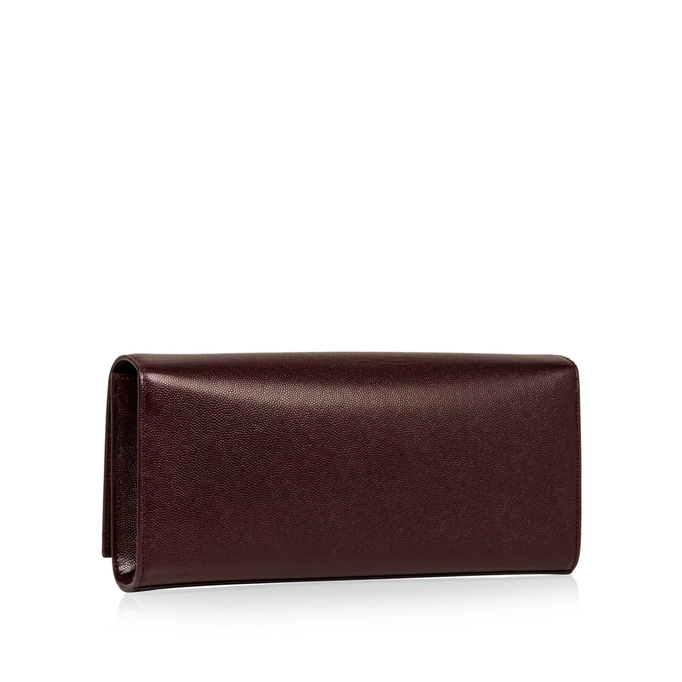 Purple Monogram Clutch