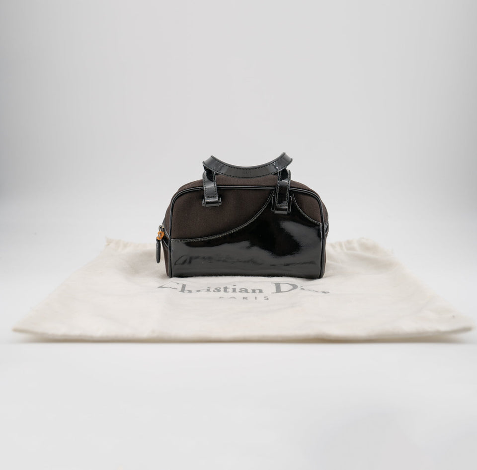Christian Dior mini brown canvas handbag TSW pop