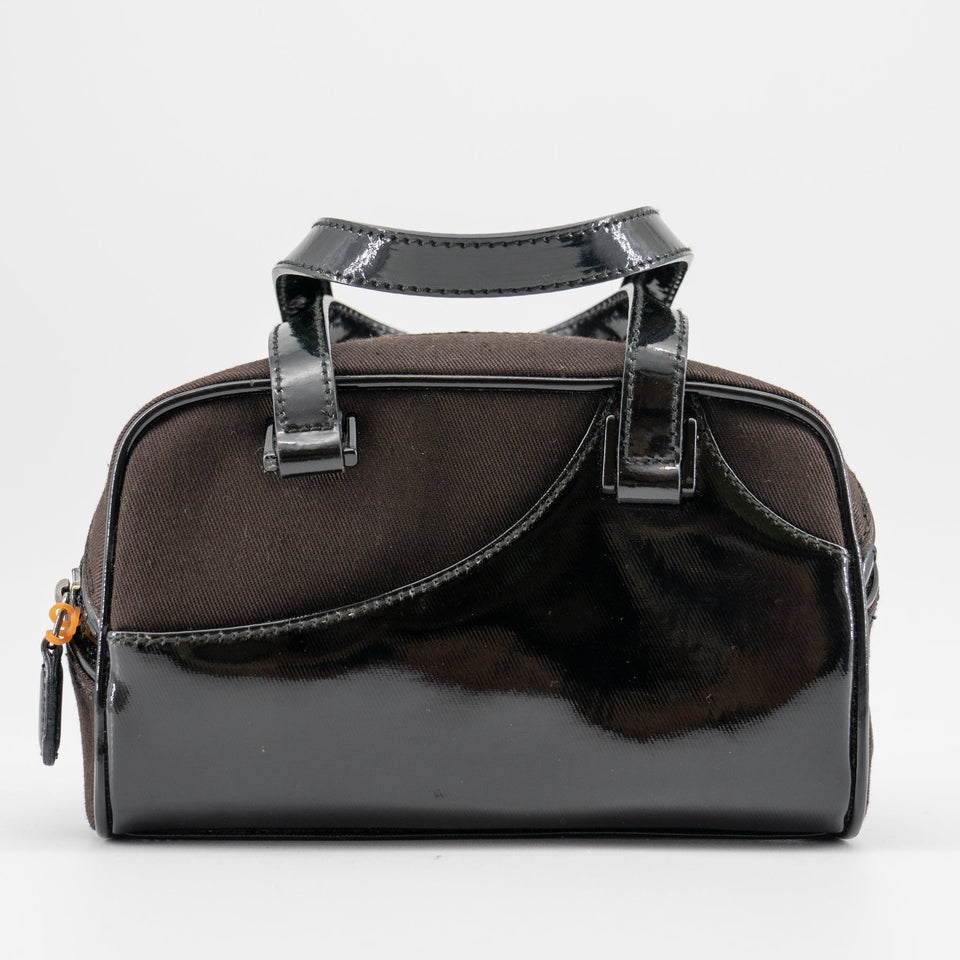 Christian Dior mini brown canvas handbag TSW pop