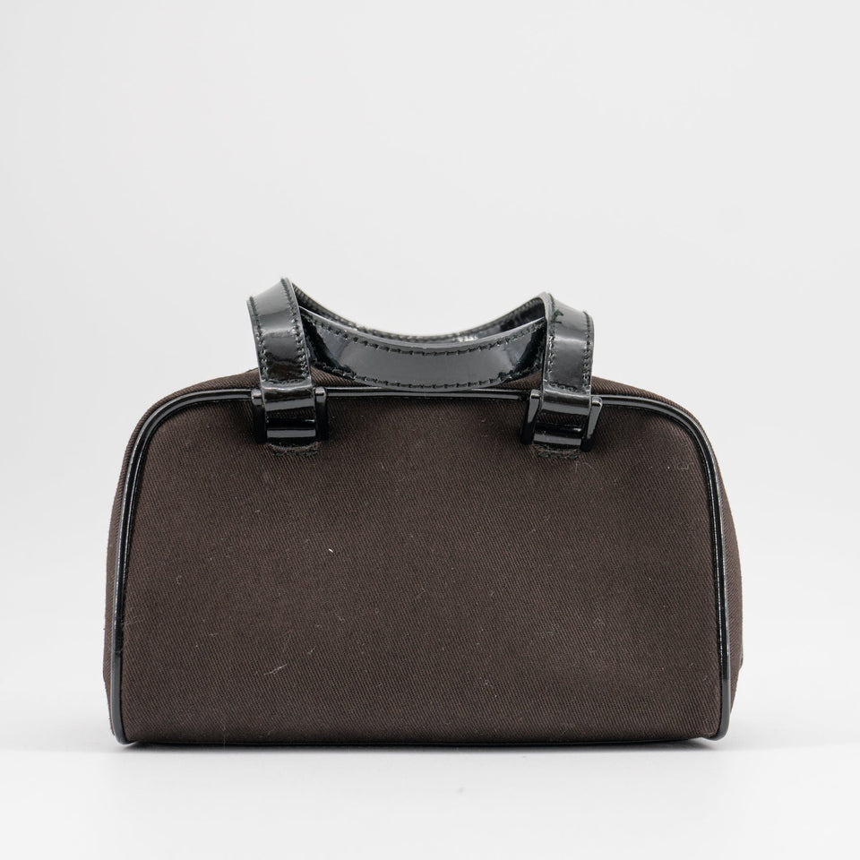 Christian Dior mini brown canvas handbag TSW pop