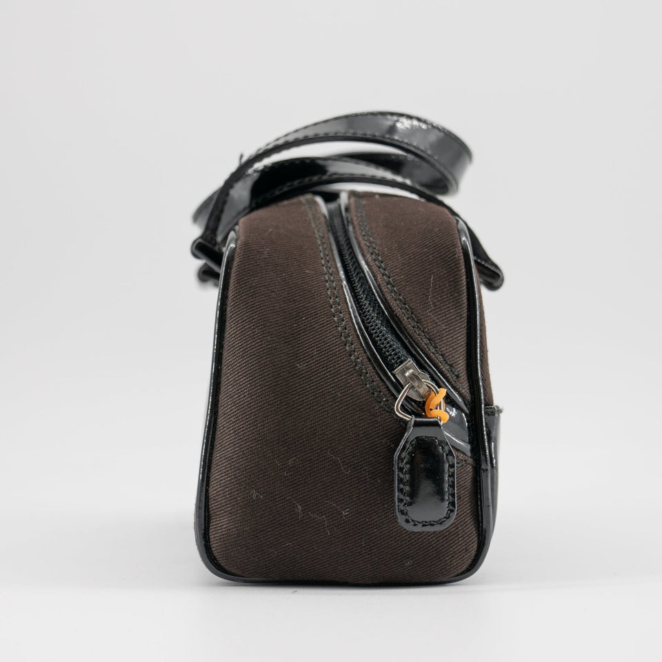 Christian Dior mini brown canvas handbag TSW pop