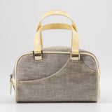 Christian Dior mini grey canvas handbag TSW pop