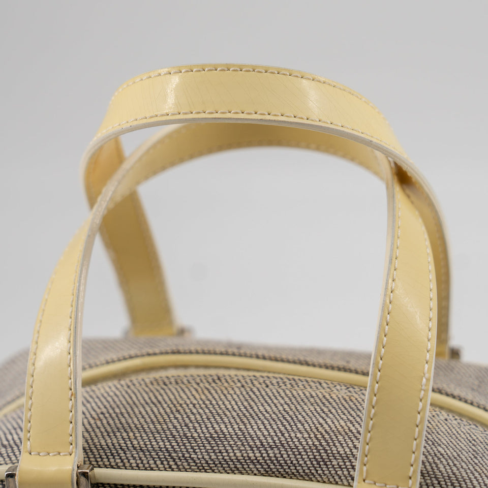 Christian Dior mini grey canvas handbag TSW pop