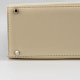 Christian Dior Vintage cream and black handbag with circular handles