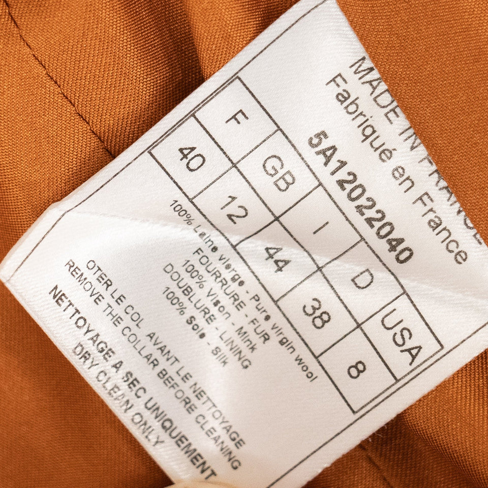 Christian Dior Vintage wool & mink Skirt Suit