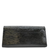 LOUIS VUITTON Sevigne Electric Patent Epi Leather Clutch Shoulder Bag Black