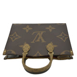 LOUIS VUITTON Onthego MM Giant Monogram Canvas Tote Shoulder Bag Brown