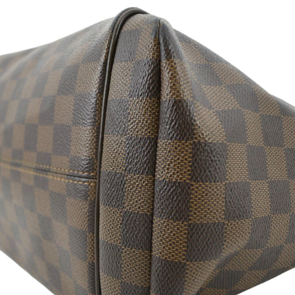 LOUIS VUITTON Totally MM Damier Ebene Shoulder Bag Brown