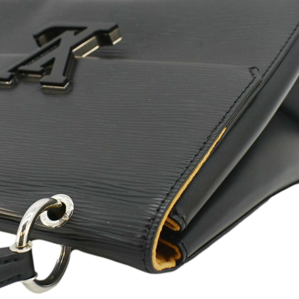 LOUIS VUITTON Grenelle PM Epi Leather Shoulder Bag Black