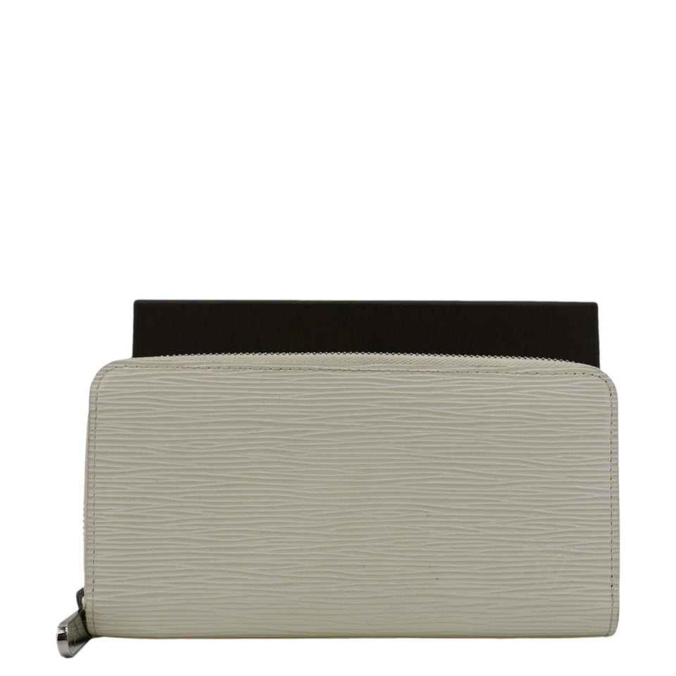 Louis Vuitton Zippy Epi Leather Wallet Off White