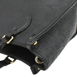 LOUIS VUITTON Onthego PM Monogram Empreinte Leather Tote Shoulder Bag Black