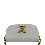 LOUIS VUITTON New Wave Multi Pochette Leather Chain Shoulder Bag White