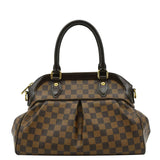 LOUIS VUITTON Trevi PM Damier Ebene Satchel Shoulder Bag Brown