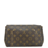 LOUIS VUITTON Favorite MM Monogram Canvas Shoulder Bag Brown