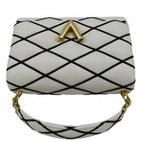 LOUIS VUITTON GO-14 MM Malletage Leather Shoulder Bag White