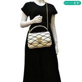 LOUIS VUITTON GO-14 MM Malletage Leather Shoulder Bag White