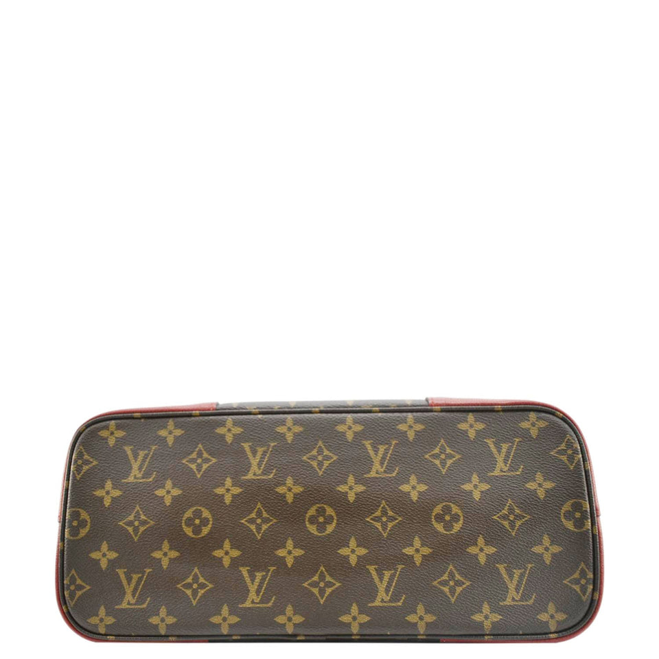 LOUIS VUITTON Flandrin Monogram Canvas Tote Shoulder Bag Cherry