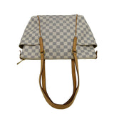 LOUIS VUITTON Totally PM Damier Azur Shoulder Bag White