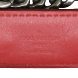 LOUIS VUITTON New Wave Chain MM Leather Shoulder Bag Red