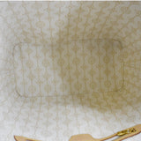 LOUIS VUITTON Neverfull Nautical MM Damier Azur Tote Shoulder Bag White