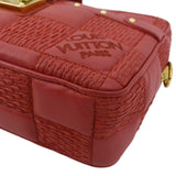 LOUIS VUITTON Troca MM Damier Lambskin Leather Shoulder Bag Pink