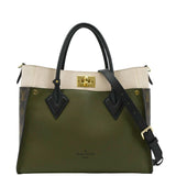 LOUIS VUITTON On My Side MM Monogram Canvas Shoulder Bag Cream