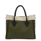 LOUIS VUITTON On My Side MM Monogram Canvas Shoulder Bag Cream