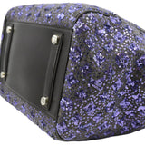 LOUIS VUITTON Sunshine Express North South Sequin Satchel Shoulder Bag Purple