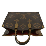 LOUIS VUITTON Onthego GM Giant Monogram Canvas Tote Shoulder Bag Brown