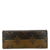 LOUIS VUITTON Onthego GM Giant Monogram Canvas Tote Shoulder Bag Brown