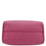 LOUIS VUITTON Speedy 20 Bandouliere Nanogram Leather Shoulder Bag Pink