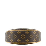LOUIS VUITTON Loop Half Moon Monogram Canvas Shoulder Bag Brown