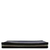 LOUIS VUITTON Zippy Vertical Taigarama Long Wallet Cobalt Blue