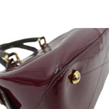 LOUIS VUITTON Miroir Patent Leather Tote Shoulder Bag Burgundy