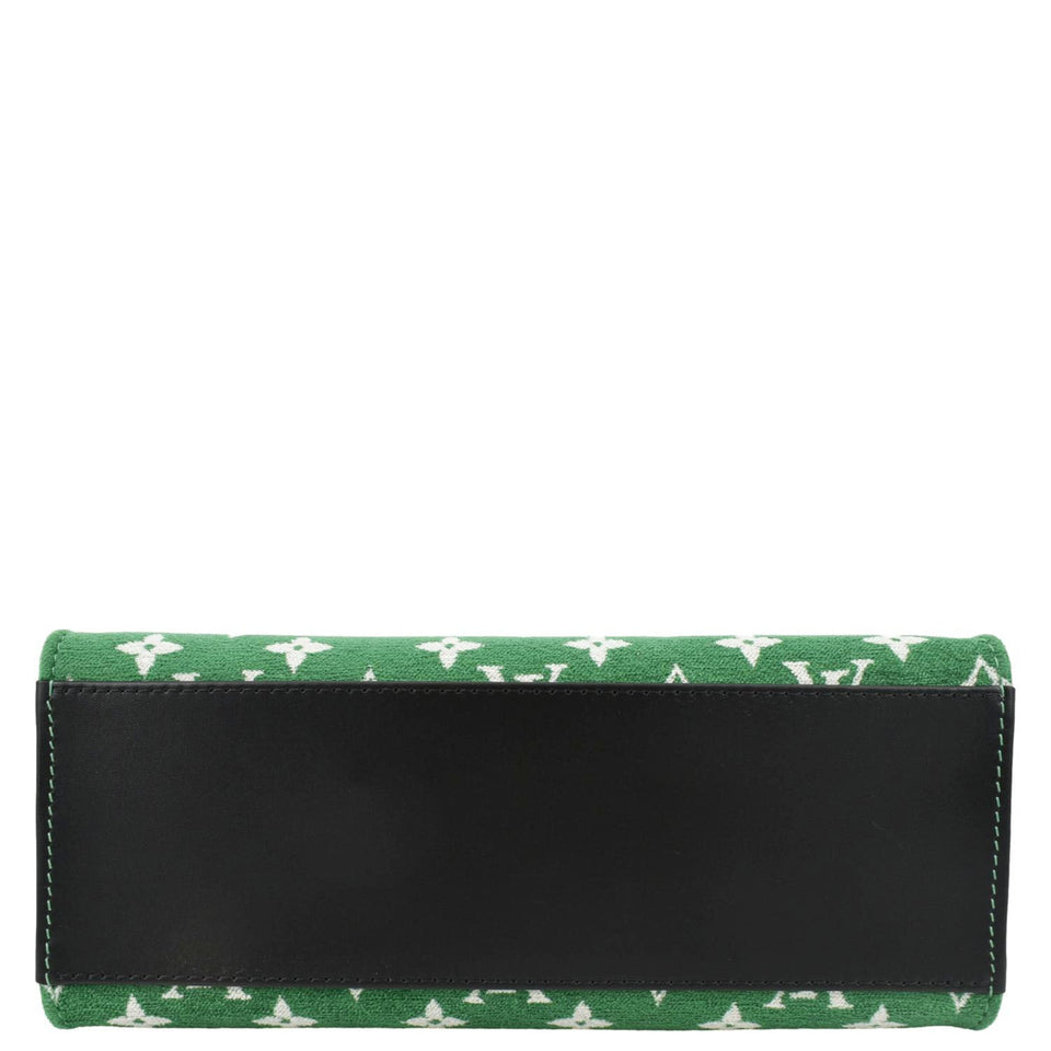 LOUIS VUITTON Onthego PM Monogram Velvet Tote Shoulder Bag Green