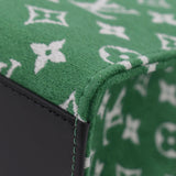 LOUIS VUITTON Onthego PM Monogram Velvet Tote Shoulder Bag Green