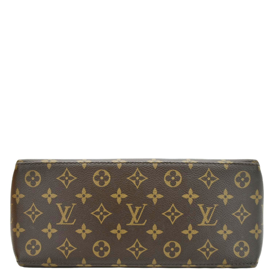 LOUIS VUITTON Petit Palais Monogram Canvas Shoulder Bag Brown